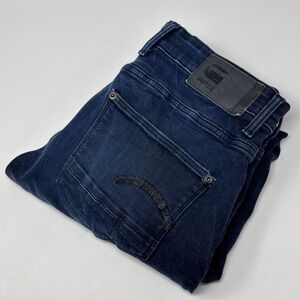 G-Star RAW Revend Skinny Men's Jeans 32x31 Dark Aged Blue Stretch Denim